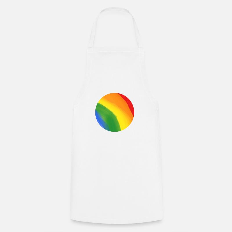 Couleurs de l’arc-en-ciel - Tablier de cuisine - blanc