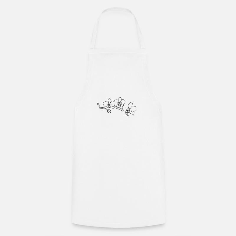orchid - Cooking Apron - white