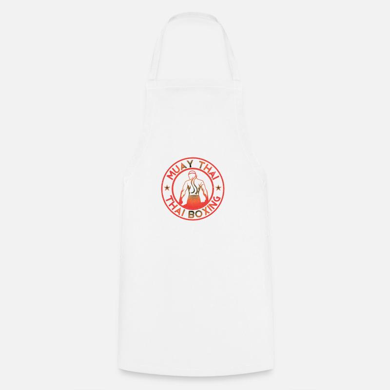 Boxe thai - Tablier de cuisine - blanc