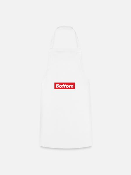 Homosexuell Bottom - Kochschürze - Weiß