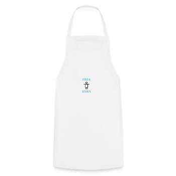 free hug - Cooking Apron - white - Front - AI Model Male 185 dark (185cm)