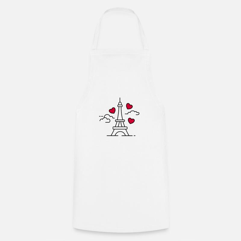 Paris - Tablier de cuisine - blanc