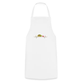 Chemise de cadeau d'amour de coeur d'animal d'animal familier de tortue - Tablier de cuisine - blanc - Devant - AI Model Male 185 dark (185cm)