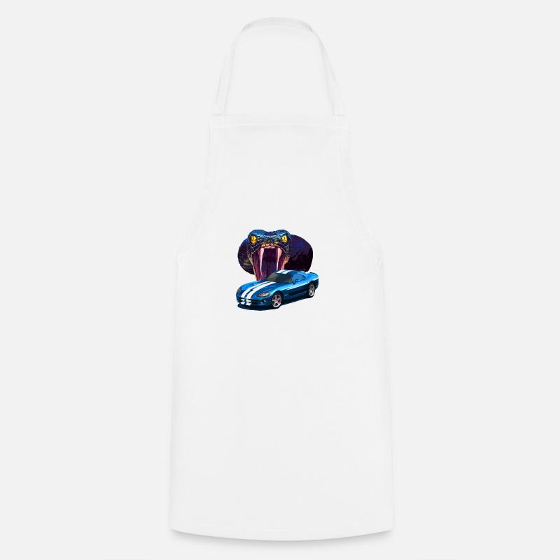 Viper SRT Cyan - Cooking Apron - white