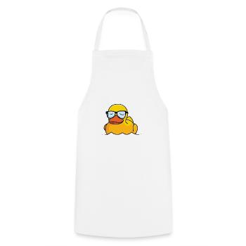 Façon canard - Tablier de cuisine - blanc - Devant - AI Model Male 185 dark (185cm)