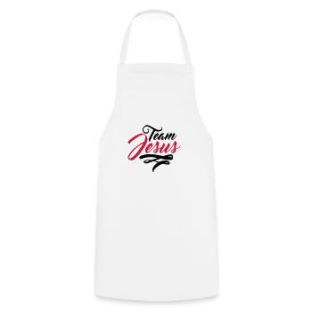 lettrage symbole de la croix copains de l'équipage - Tablier de cuisine - blanc - Devant - AI Model Male 185 dark (185cm)