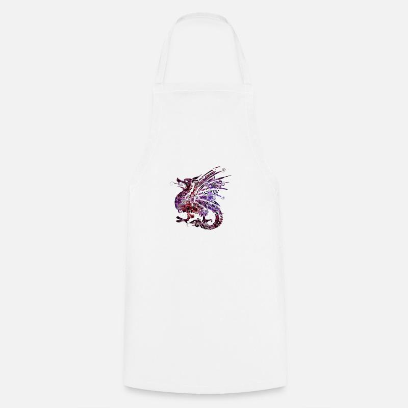 Dragon - Cooking Apron - white
