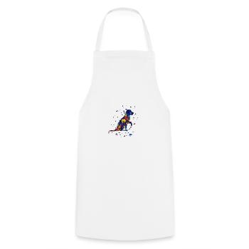 Labrador dog oil paints watercolors - Cooking Apron - white - Front - AI Model Male 185 dark (185cm)