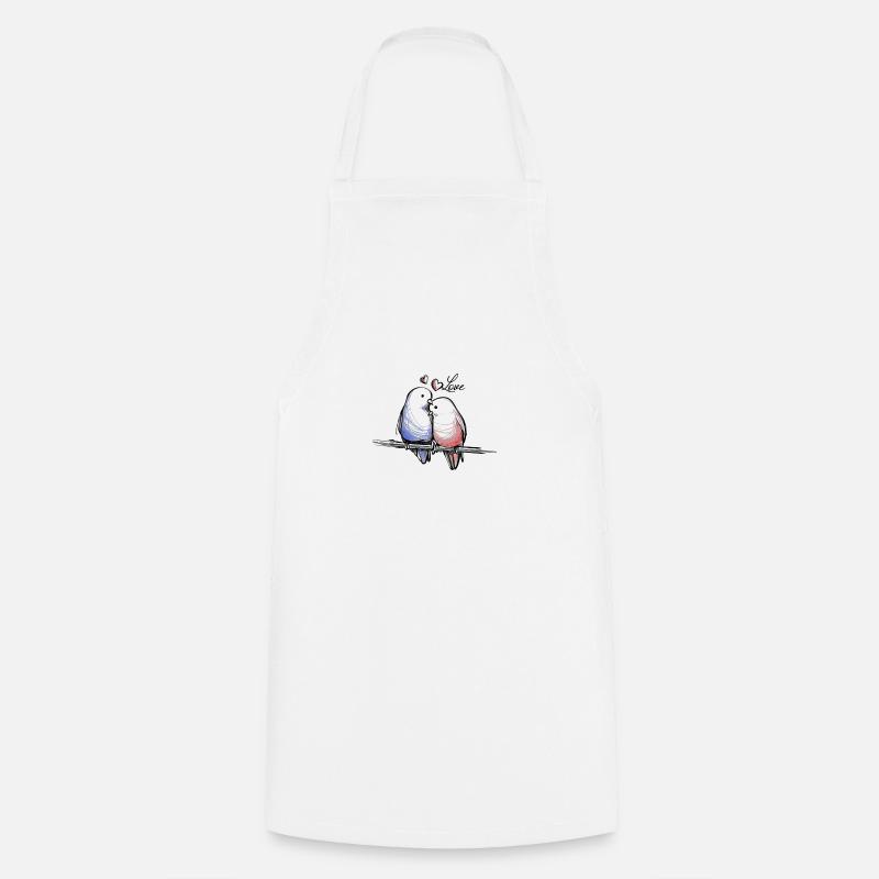 Oiseaux aimants - Tablier de cuisine - blanc