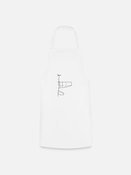 Flugzeug - Kochschürze - Weiß
