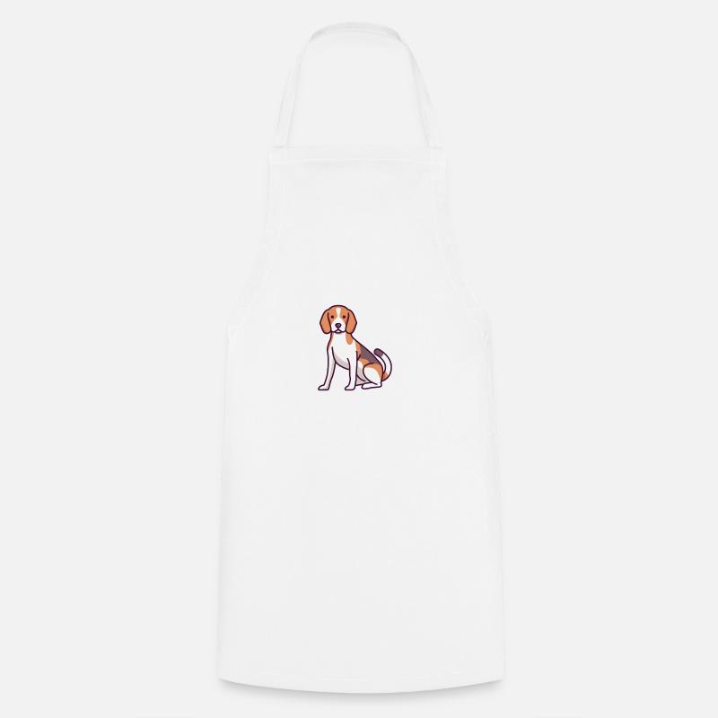 Beagle - Tablier de cuisine - blanc