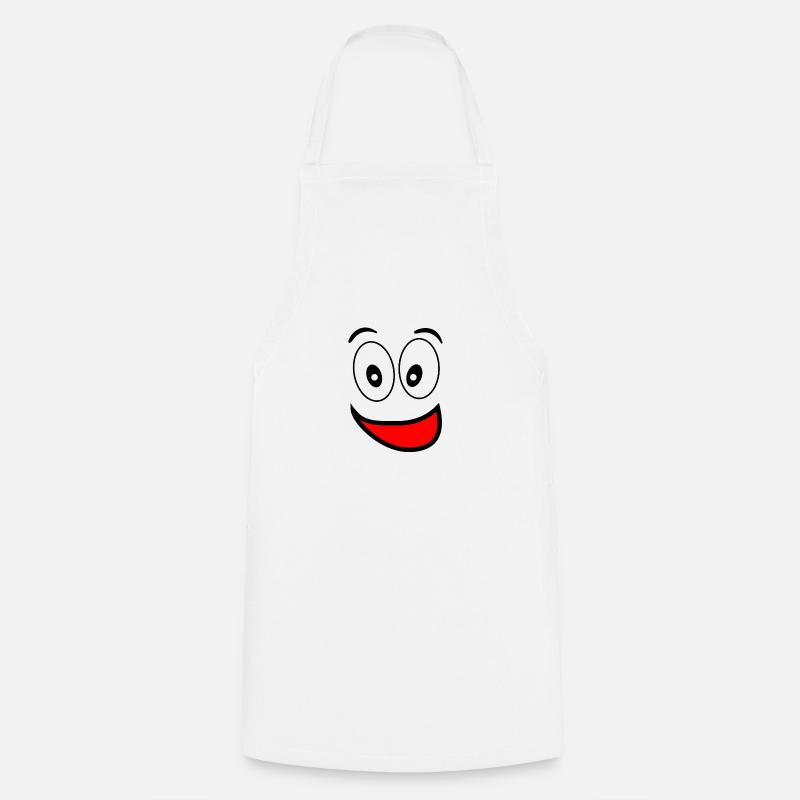 funny mouthguard - Cooking Apron - white