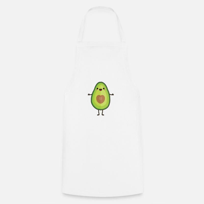 avocado - Cooking Apron - white