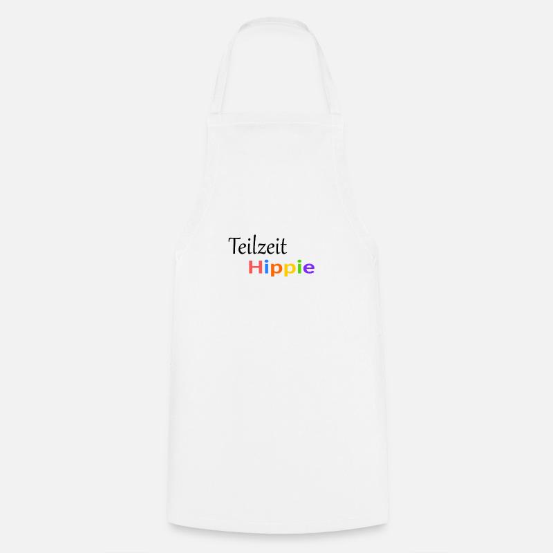 Teilzeit Hippie - Kochschürze - Weiß