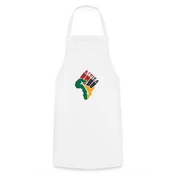 Afrique - Tablier de cuisine - blanc - Devant - AI Model Male 185 dark (185cm)