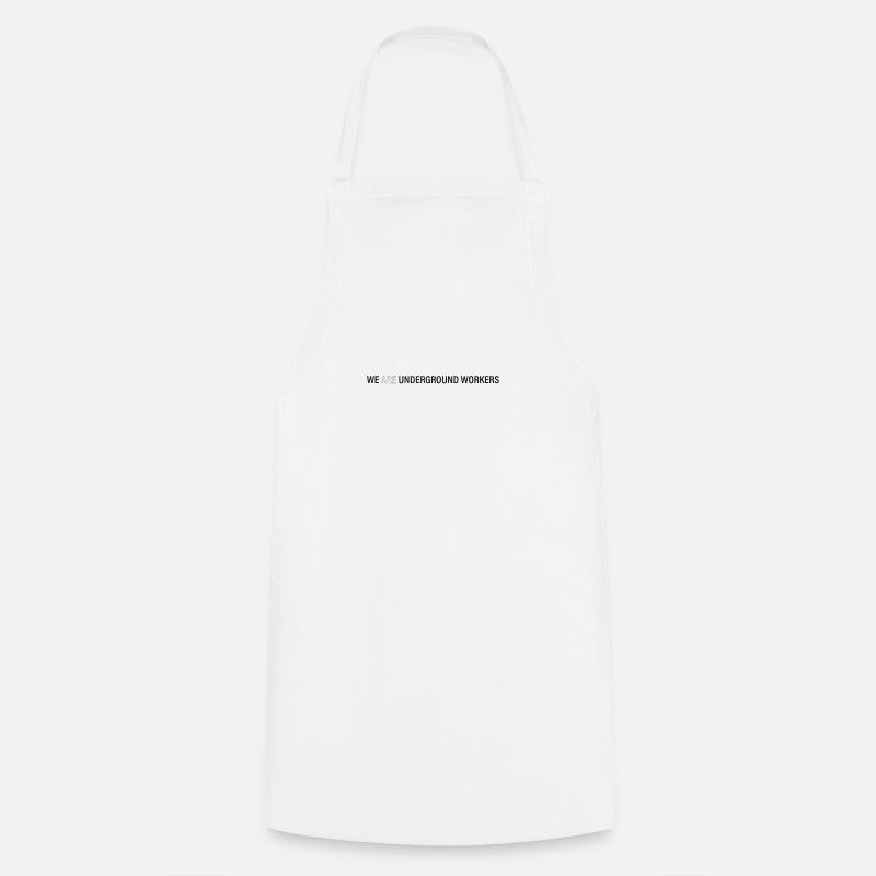 Underground Worker - Cooking Apron - white