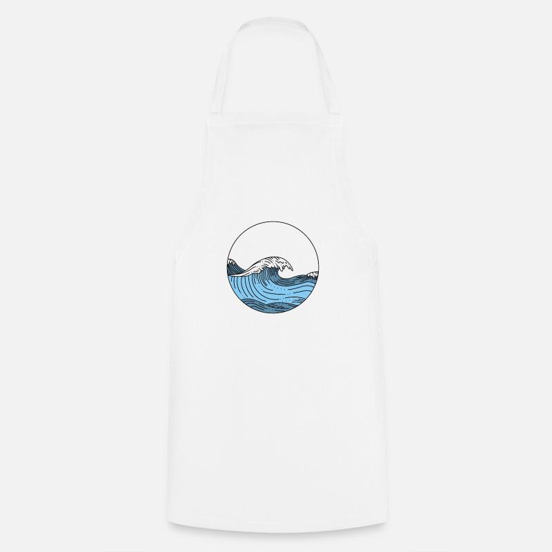 vague - Tablier de cuisine - blanc