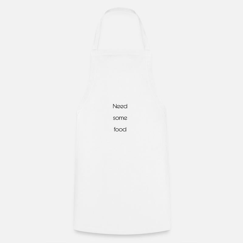 Manger nourriture faim nourriture - Tablier de cuisine - blanc