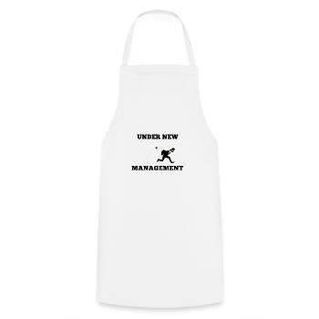 Bachelor party - Cooking Apron - white - Front - AI Model Male 185 dark (185cm)