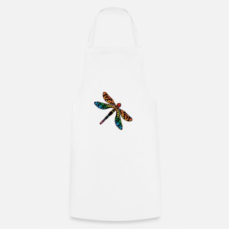 Dragonfly - Cooking Apron - white