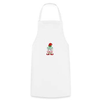 Sanats little Helper - Cooking Apron - white - Front - AI Model Male 185 dark (185cm)