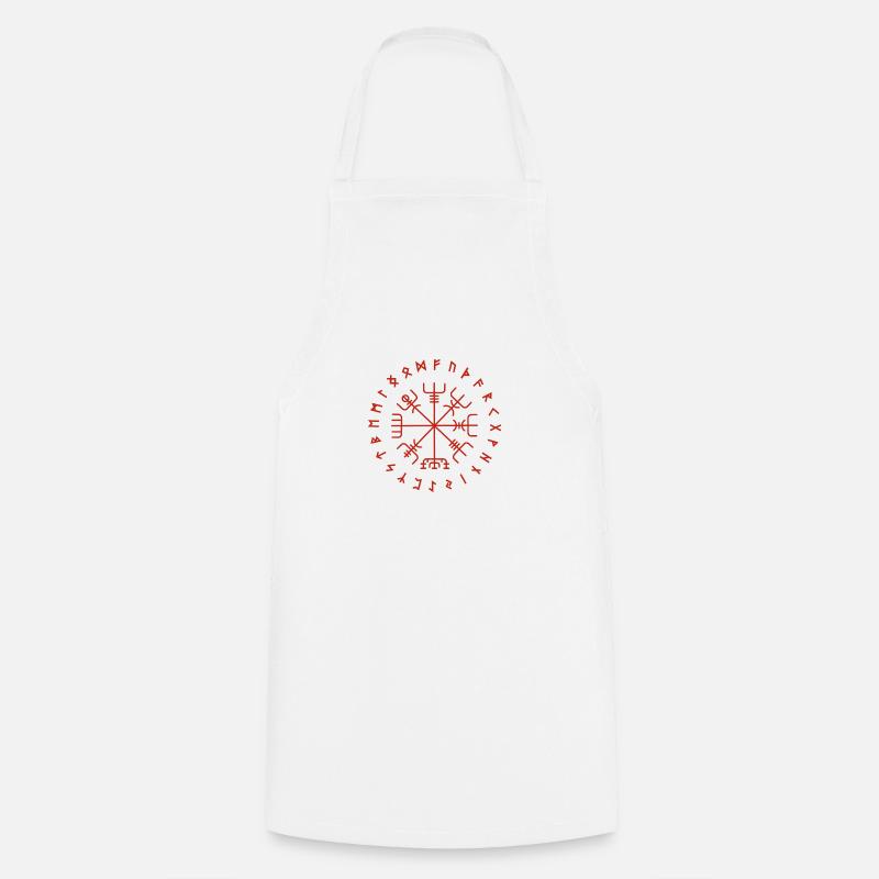 Vegvisir rune circle - Cooking Apron - white
