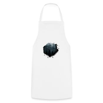 Dark forest - Cooking Apron - white - Front - AI Model Male 185 dark (185cm)