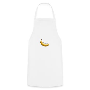 alles banane - Kochschürze - Weiß - Vorne - AI Model Male 185 dark (185cm)
