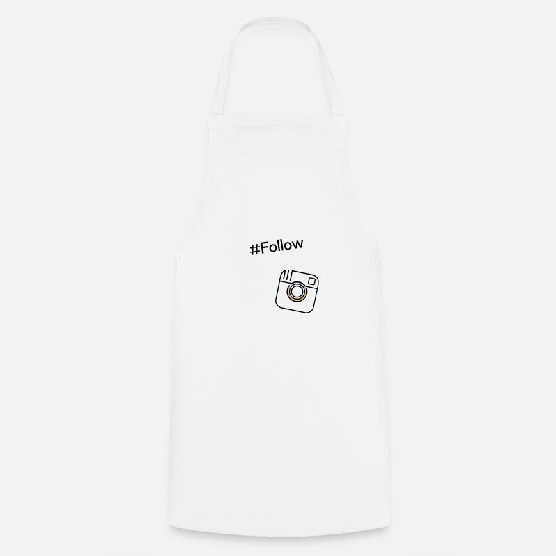 #Follow - Tablier de cuisine - blanc