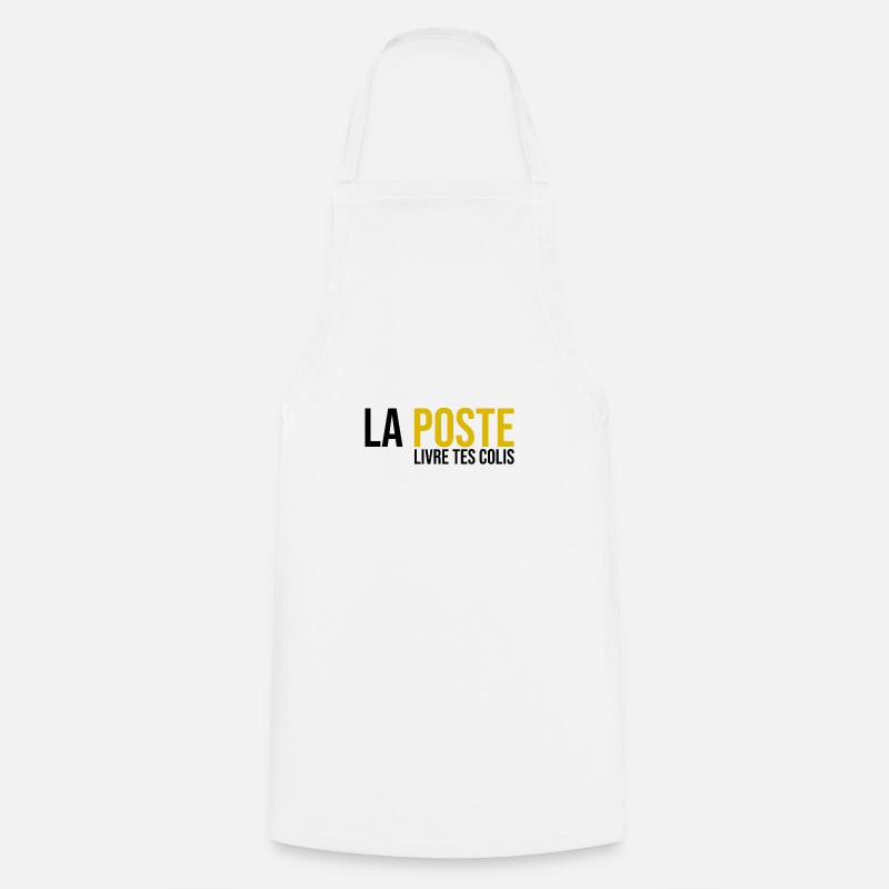 la poste livre tes colis - Tablier de cuisine - blanc
