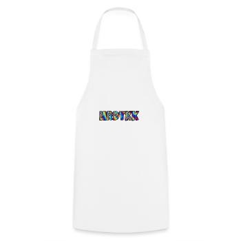 Trippy Hardtekk - Cooking Apron - white - Front - AI Model Male 185 dark (185cm)