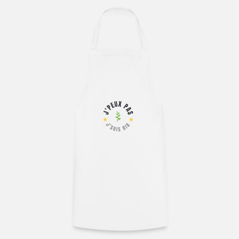 je peux pas je suis bio - Tablier de cuisine - blanc