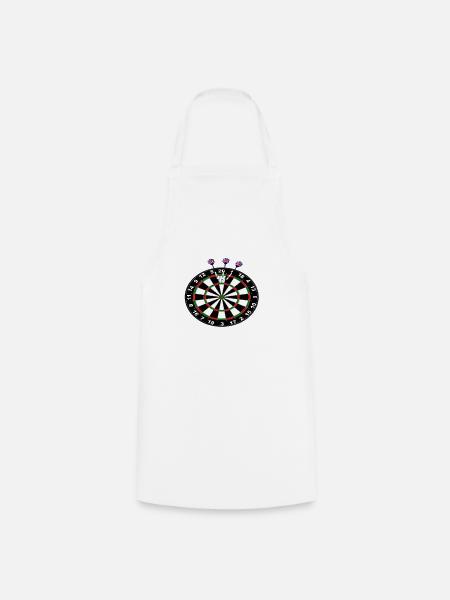 Darts 180 - Kochschürze - Weiß
