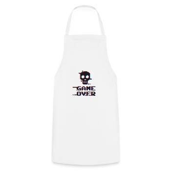 Game Over Gamer Jeux vidéo PC - Tablier de cuisine - blanc - Devant - AI Model Male 185 dark (185cm)