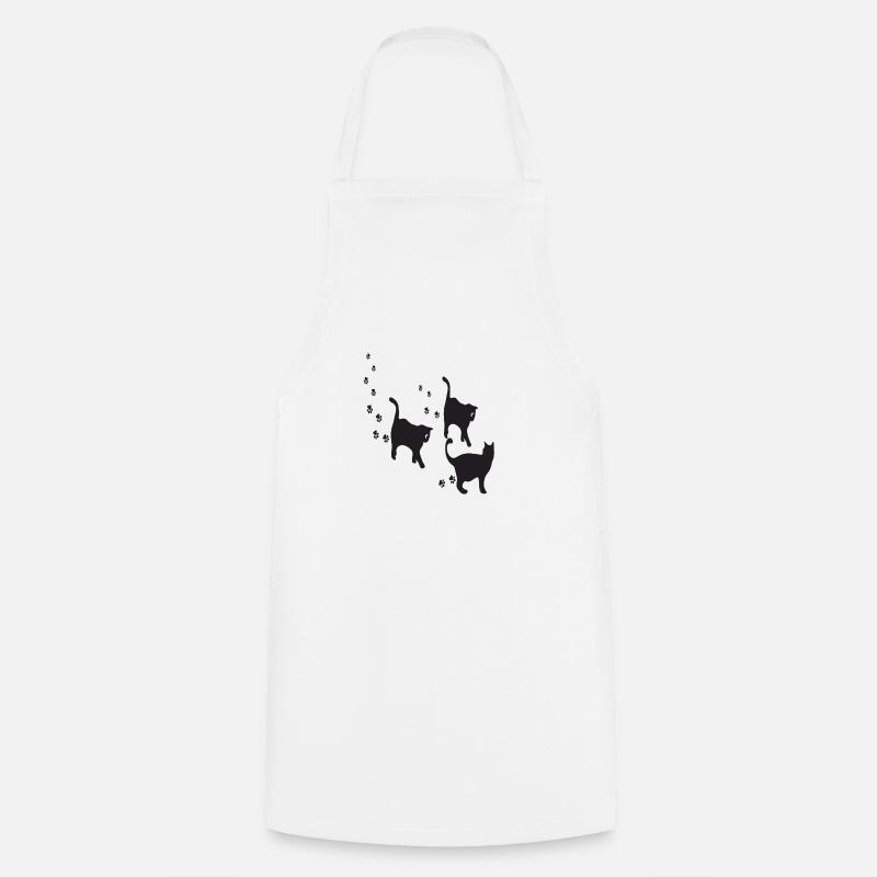CHATS - Tablier de cuisine - blanc