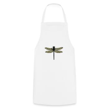 A dragonfly - dragonfly - Cooking Apron - white - Front - AI Model Male 185 dark (185cm)