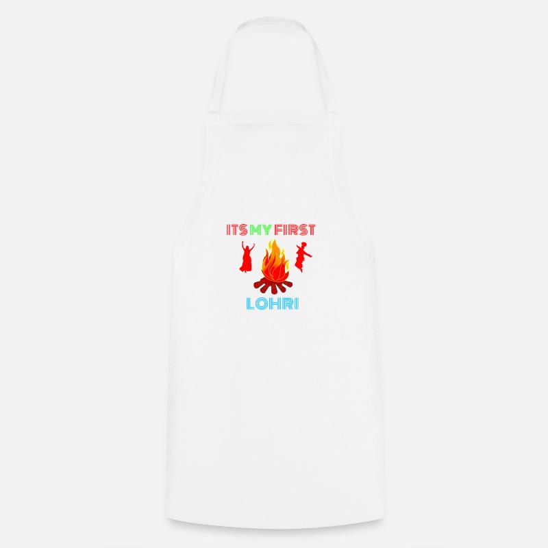 C’est mon premier Lohri - Tablier de cuisine - blanc