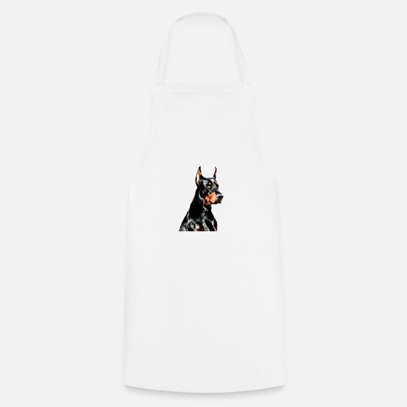 Dobermann - Tablier de cuisine - blanc