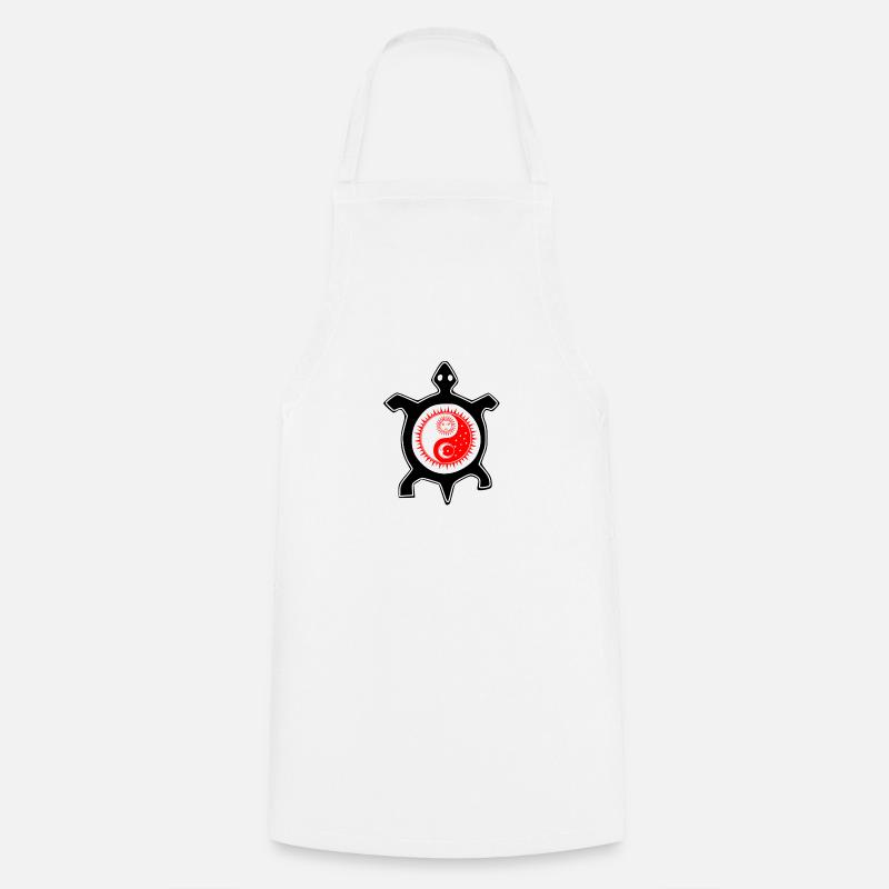 Turtle - Cooking Apron - white