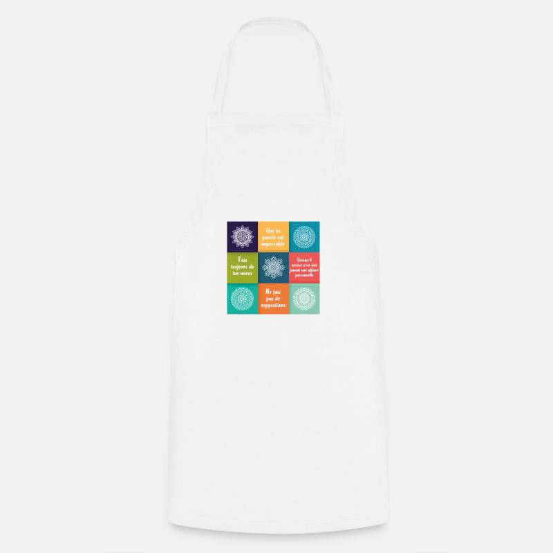 4 ACCORDS TOLTEQUES - Tablier de cuisine - blanc