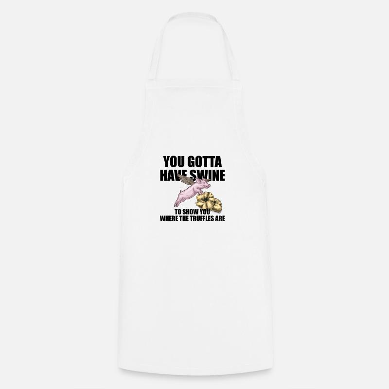Truffle pig with wings - Cooking Apron - white