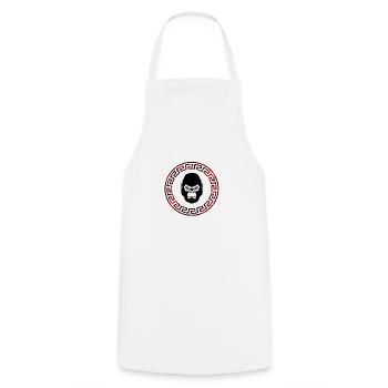 I Love Gorillas, Gorillas, Gorilla Lover, Gorilla - Cooking Apron - white - Front - AI Model Male 185 dark (185cm)