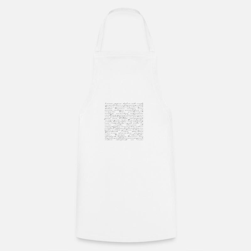 Lorem Ipsum, texte en aveugle, substituant, design, texte - Tablier de cuisine - blanc