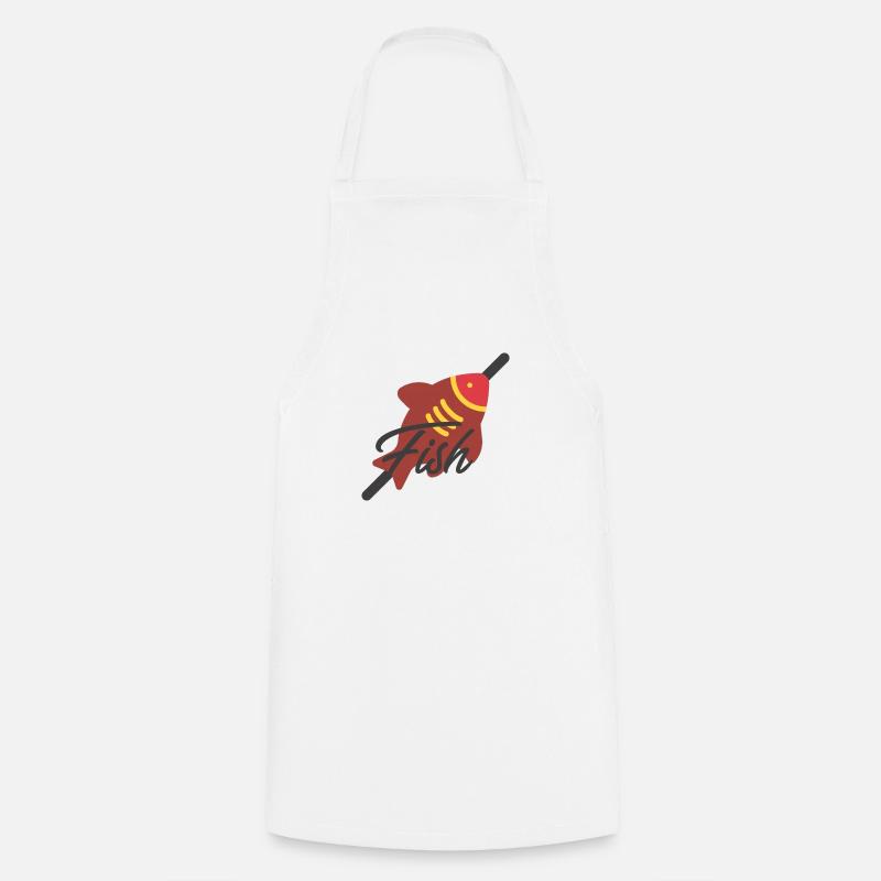 Fish - Cooking Apron - white