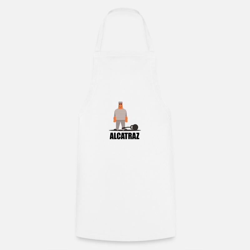 ALCATRAZ - Cooking Apron - white