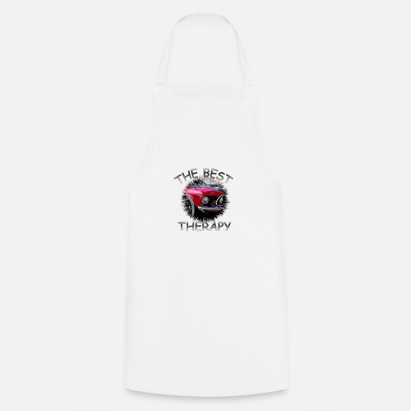 car - Cooking Apron - white