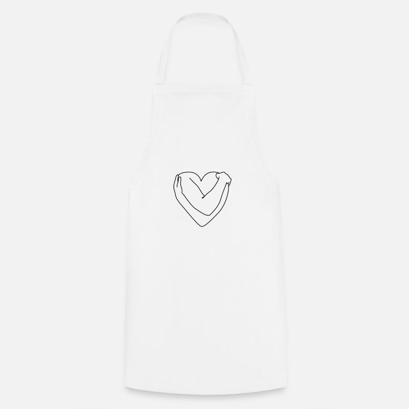 self hug - Cooking Apron - white