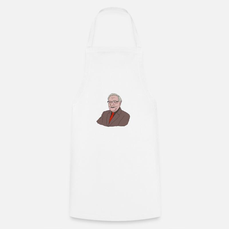 Warren Buffett - Cooking Apron - white