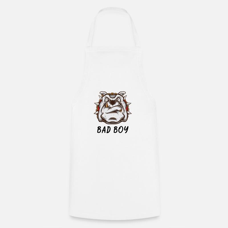 Bad boy - Gift nervous and impulsive boy - Cooking Apron - white