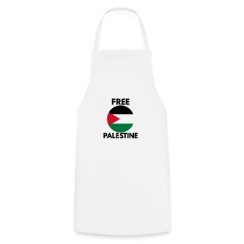 Libérer la Palestine - Tablier de cuisine - blanc - Devant - AI Model Male 185 dark (185cm)